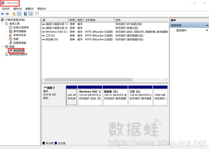 分区盘符