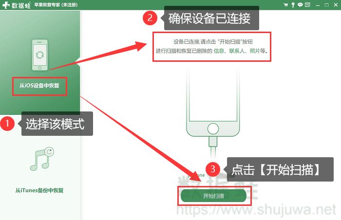 数据线连接扫描